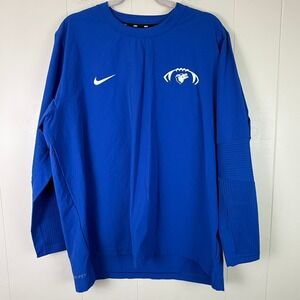 Nike Dri-FIT Football Long Sleeve‎ Training Top Blue Panther Logo Mens